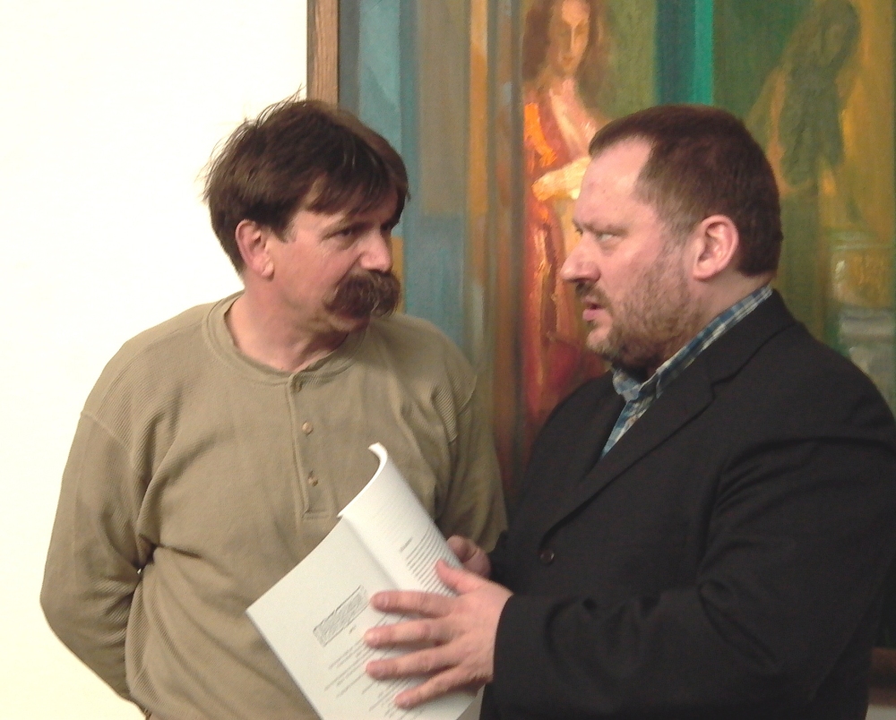 Wernisaż w dniu 14.04. 2004, J. Jędrysiak i S. Tabisz