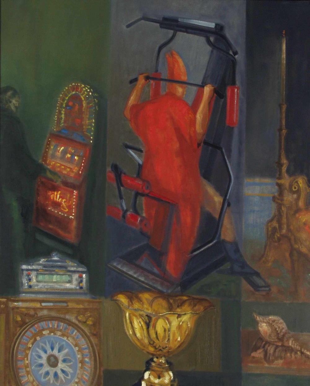 R. Oramus, Fitness Club VI, 1997-1998; olej, płótno