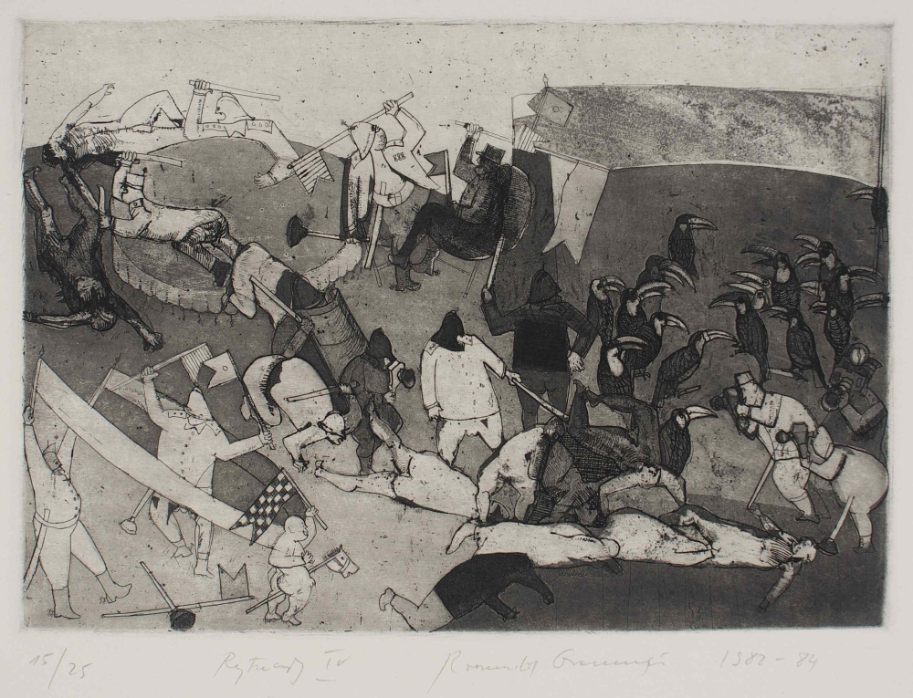 R.Oramus, Rytuały IV, 1983-84, intaglio