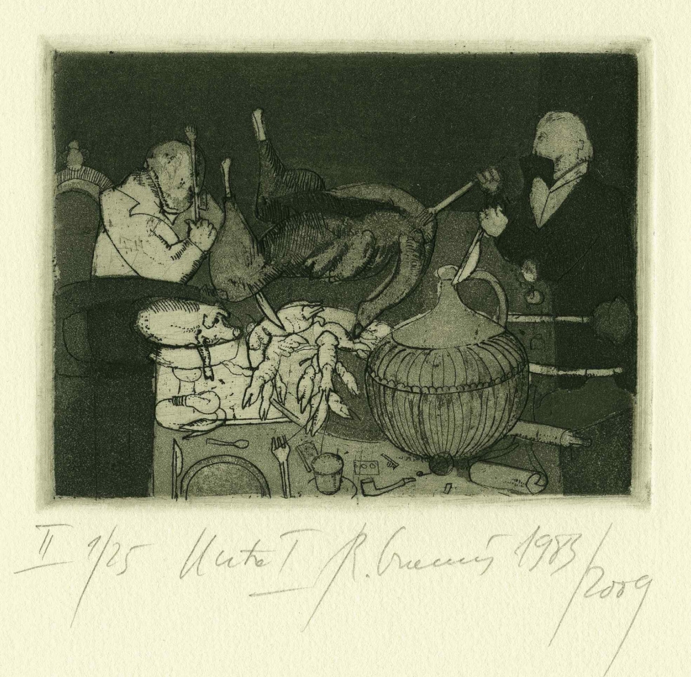 R.Oramus, Uczta I, 1983, intaglio