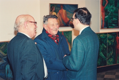 W centrum Stanisław Frenkiel, po prawej autor