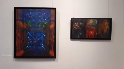 Obrazy z  cyklu Katedra z lat  2015-2017