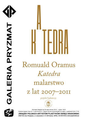 Plakat wystawy w Galerii Pryzmat autorstwa W. Pluty