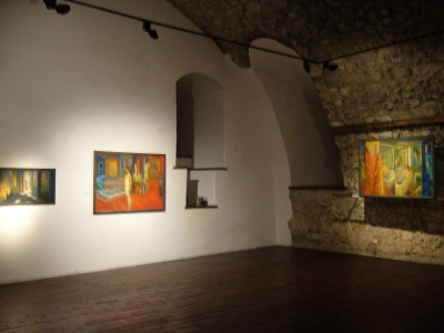 Obrazy z cyklu Rytuały codzienności z lat 2000-2003