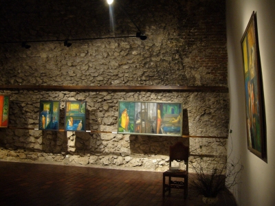 Obrazy z cyklu Rytuały codzienności z lat 2000-2003