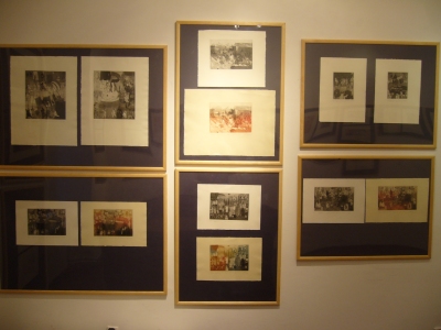 Grafiki z cyklu Rytuały (1982-1984) oraz Rytuały. Pompa funebris (1985), odbitki czarno-białe i kolorowe