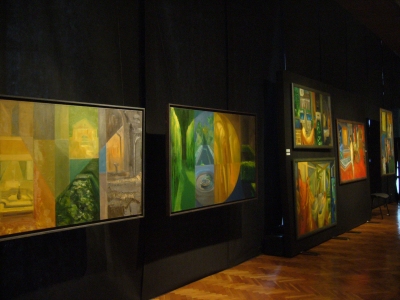 Oramus, od lewej obrazy z cyklów Realne-  nierealne i Rytuały codzienności