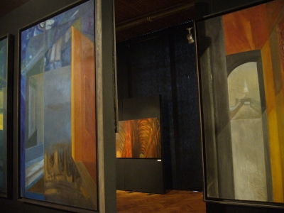 Oramus, obrazy z cyklów Realne- nierealne,  w głębi  Katedra