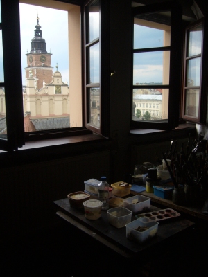 Pracownia - wnętrze - zewnętrze-  warsztat